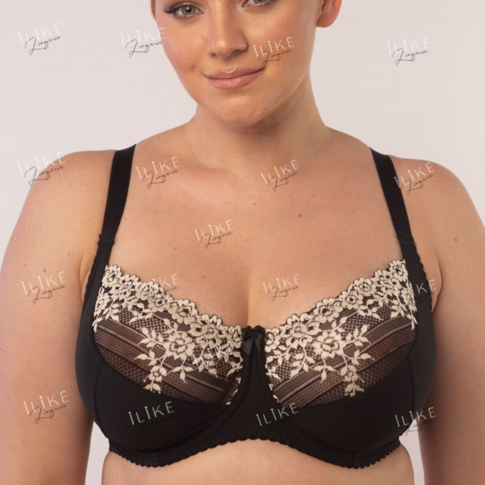 10294 АйЛайк бюст, 95C, чёрный пион   